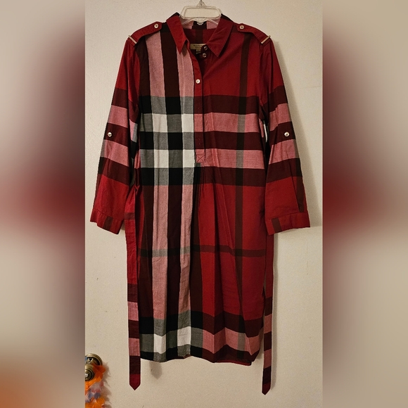 Burberry Check Cotton Shirt Dress - Picture 4 of 7